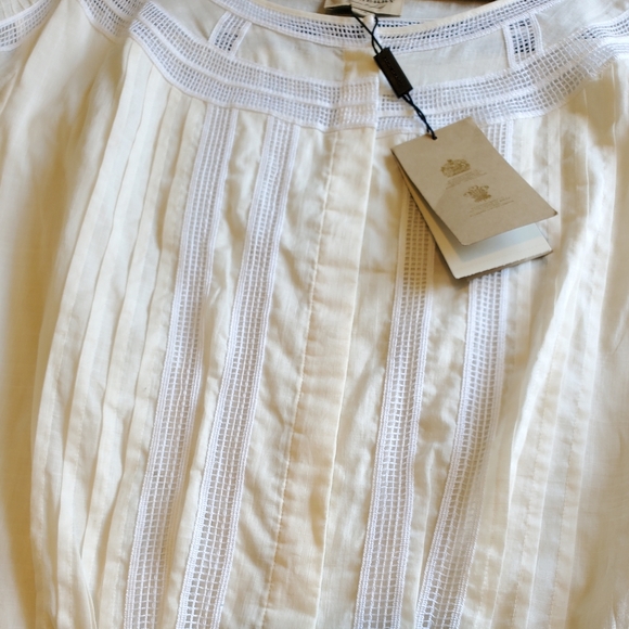 NWT$625 Burberry Magnolia Panel Natural Blouse Top - Picture 12 of 13